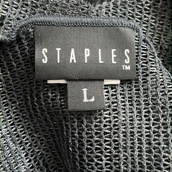 Gorgeous Ruffled Hook & Eye Closure Long Sleeve Cardigan in Gray & Black Sz Lg - Picture 4 of 5